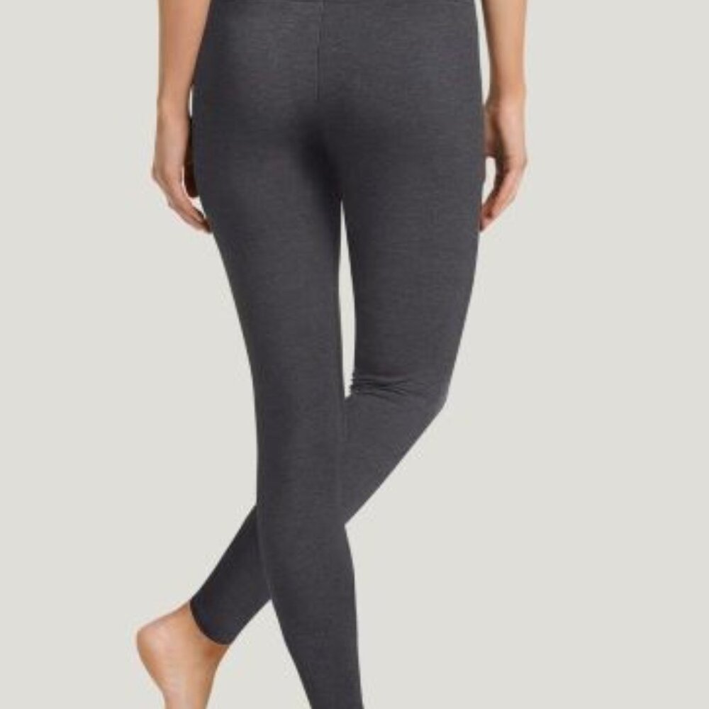 Jockey® Lightweight Charcoal Grey Heather Cotton Stretch Ankle Legging - Picture 2 of 6